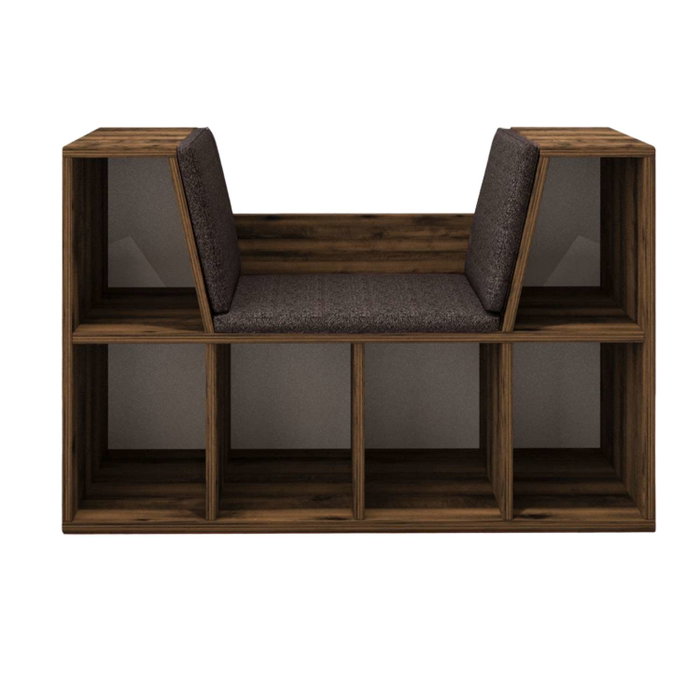 Hanah Home Estantería Livora Rustic Walnut Hanah Home Estantería Livora Rustic Walnut